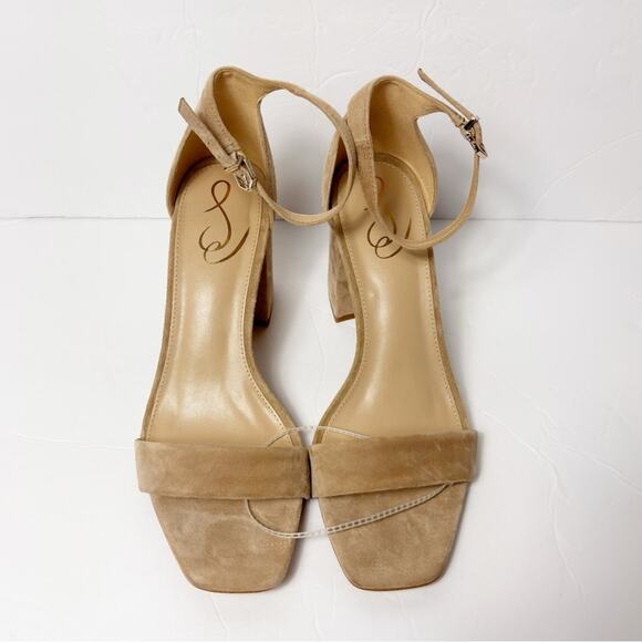 SAM EDELMAN DANIELLA BLOCK HEEL BEIGE WOMEN SANDALS SIZE 10 BRAND NEW - Picture 7 of 8